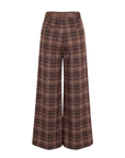 Pantalon portefeuille tartan coffee