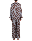 Pantalon fluide savane indigo mocca