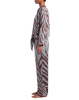 Pantalon fluide savane indigo mocca