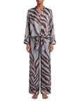 Pantalon fluide savane indigo mocca