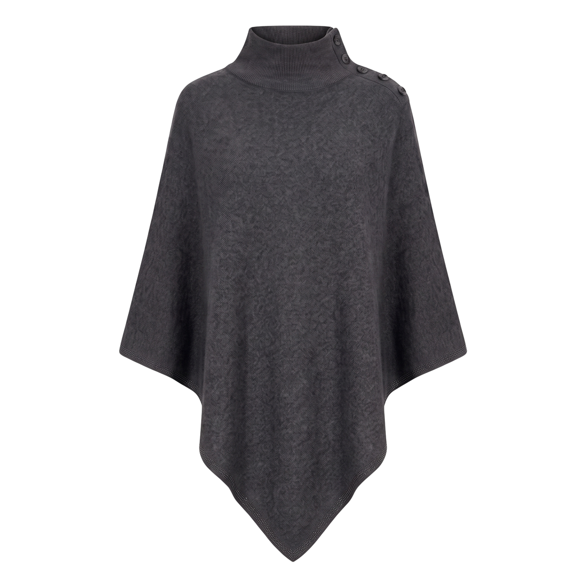 Poncho cachemire/laine anthracite Interdee