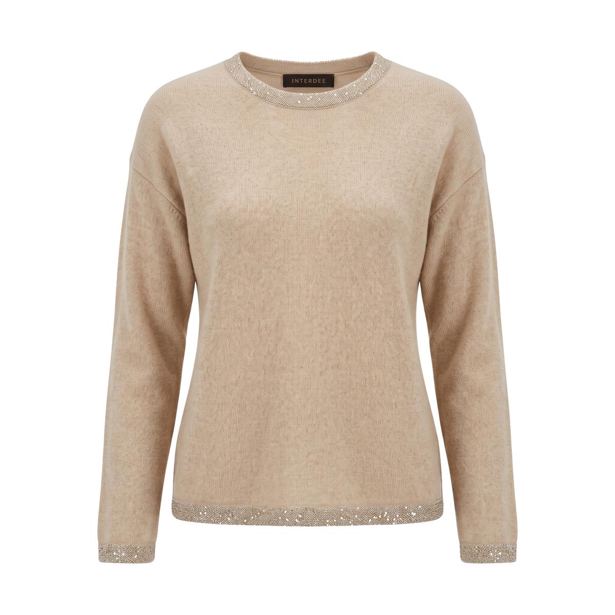 Pullover Beige Kaschmir Interdee Sequins
