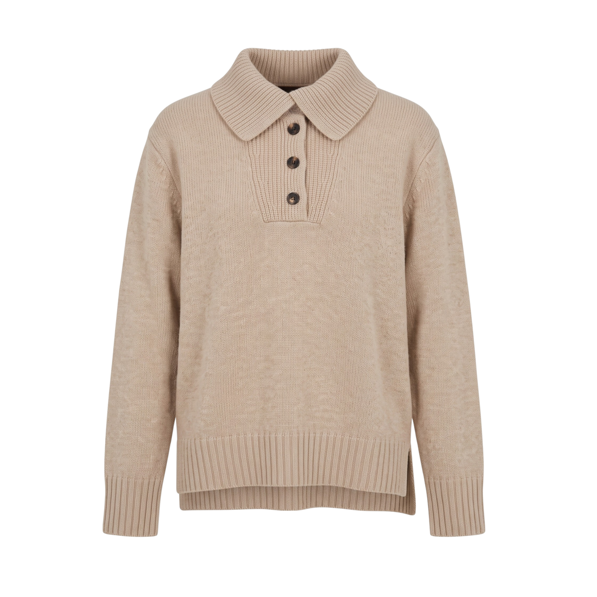 INTERDEE pull laine/cachemire beige