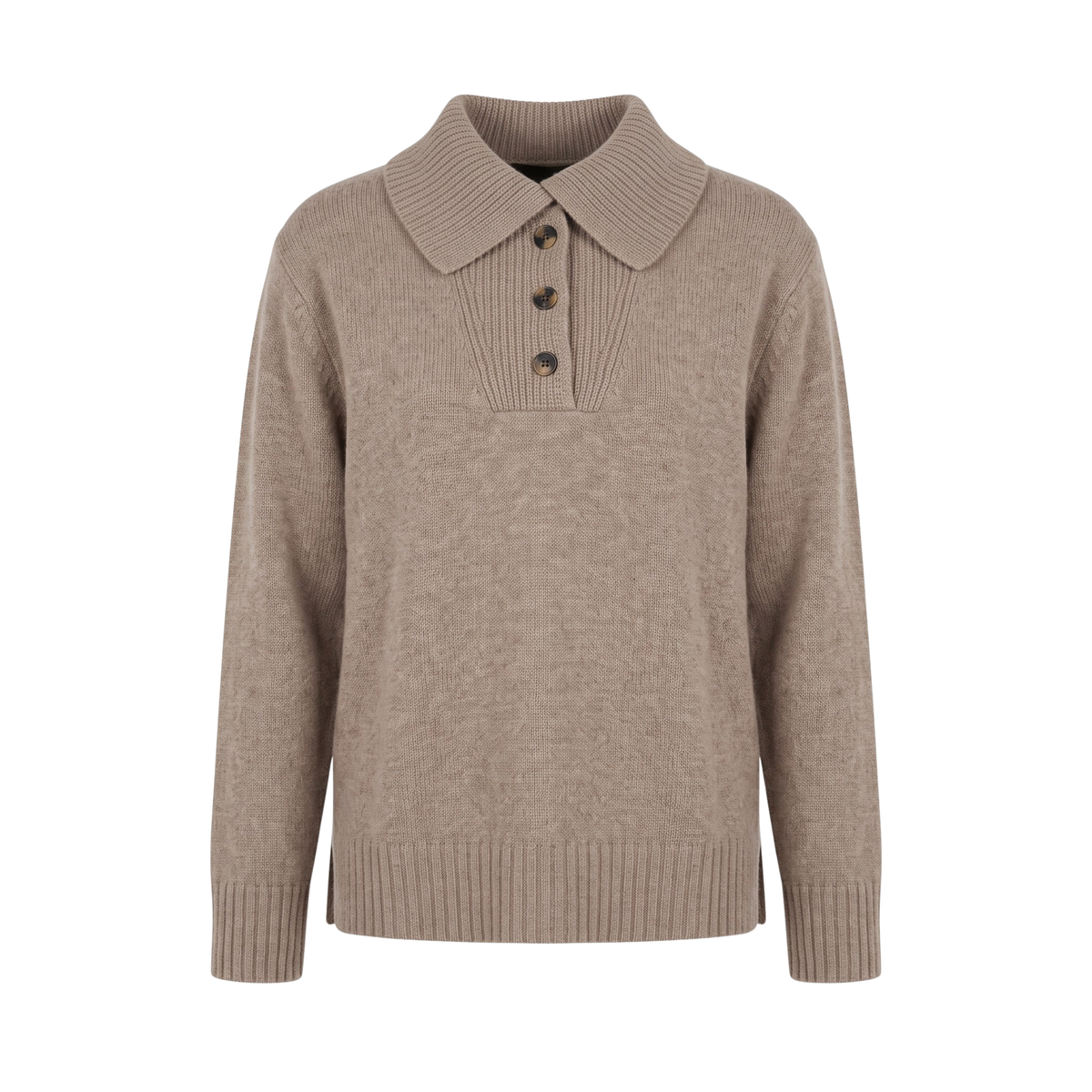 INTERDEE pull laine/cachemire taupe
