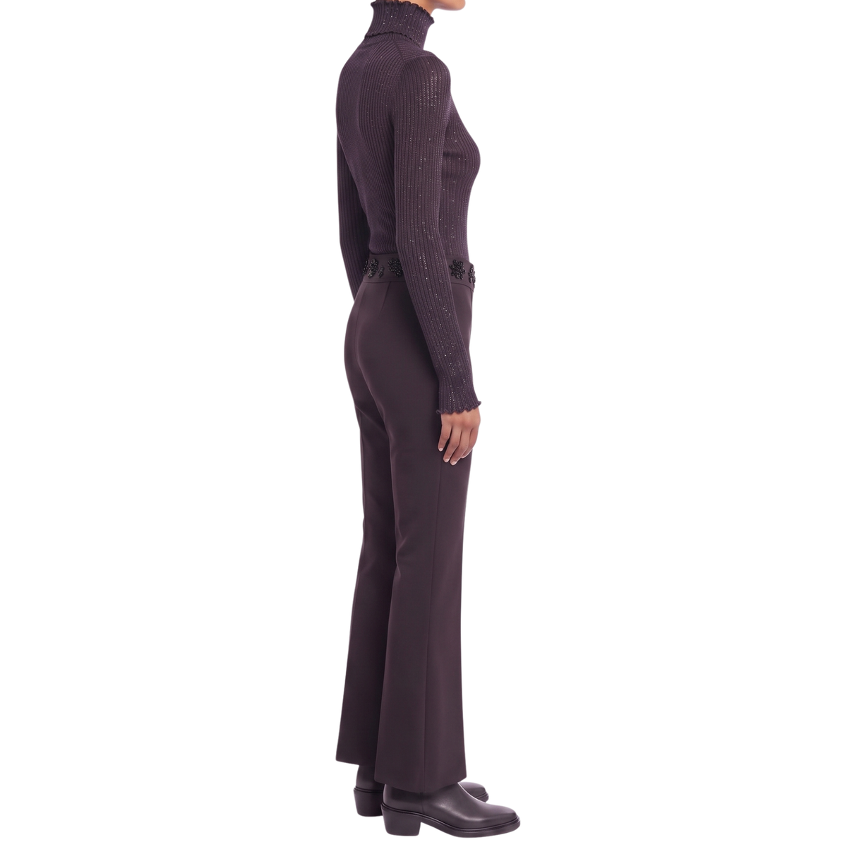 INTERDEE pull chaussette noir