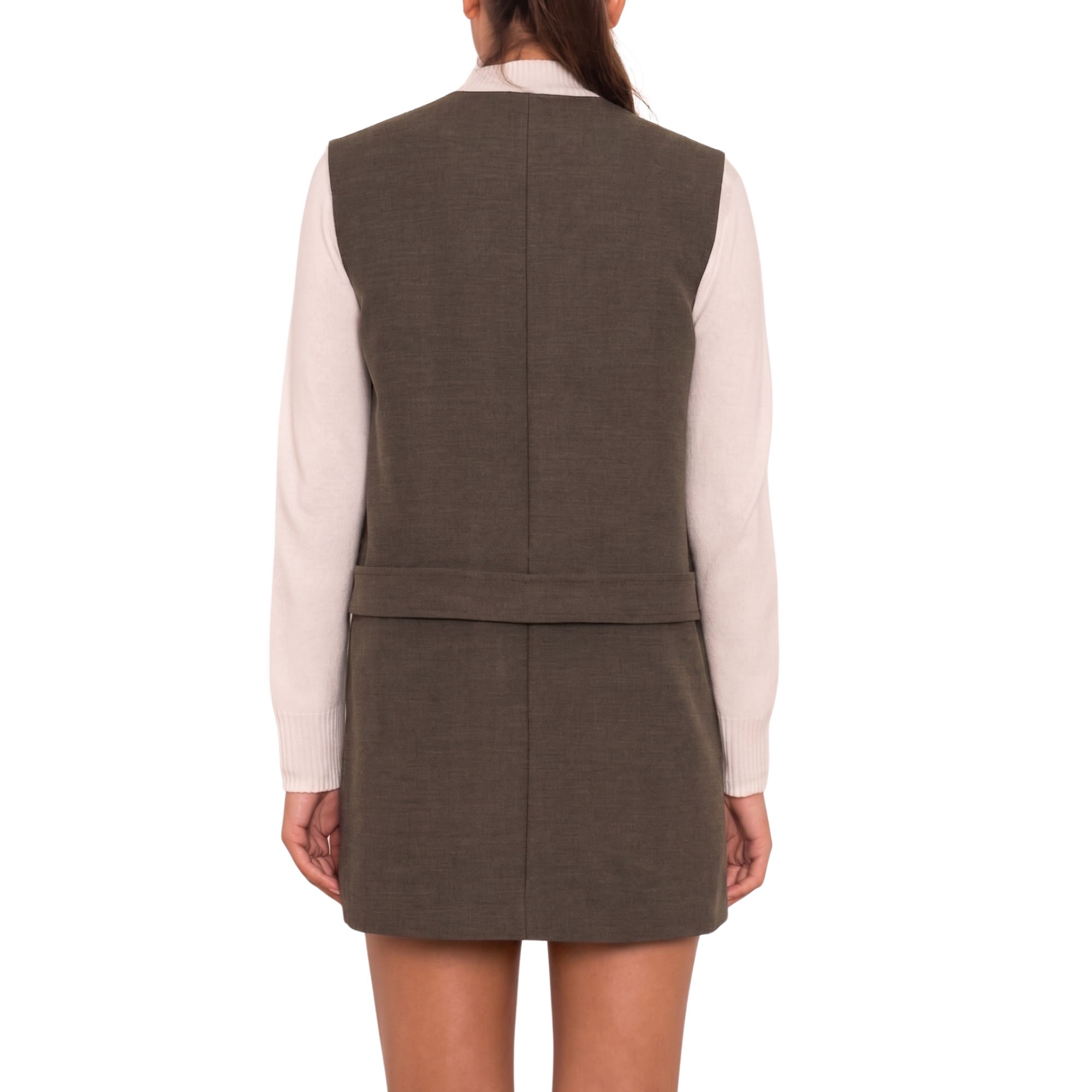 Robe chasuble kaki
