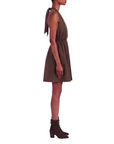 Robe courte dos nu chocolat