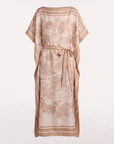 Robe foulard écru beige