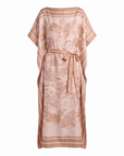 Robe foulard écru beige