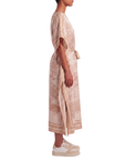 Robe foulard écru beige