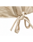 T-shirt oeillets beige délavé