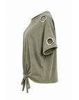 T-shirt oeillets kaki