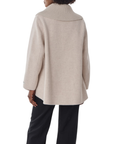 Veste évasée ceinturée beige