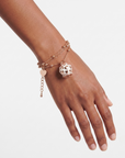 Bracelet fin cloche écru