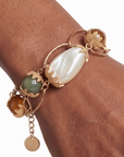 Bracelet perles tricolore
